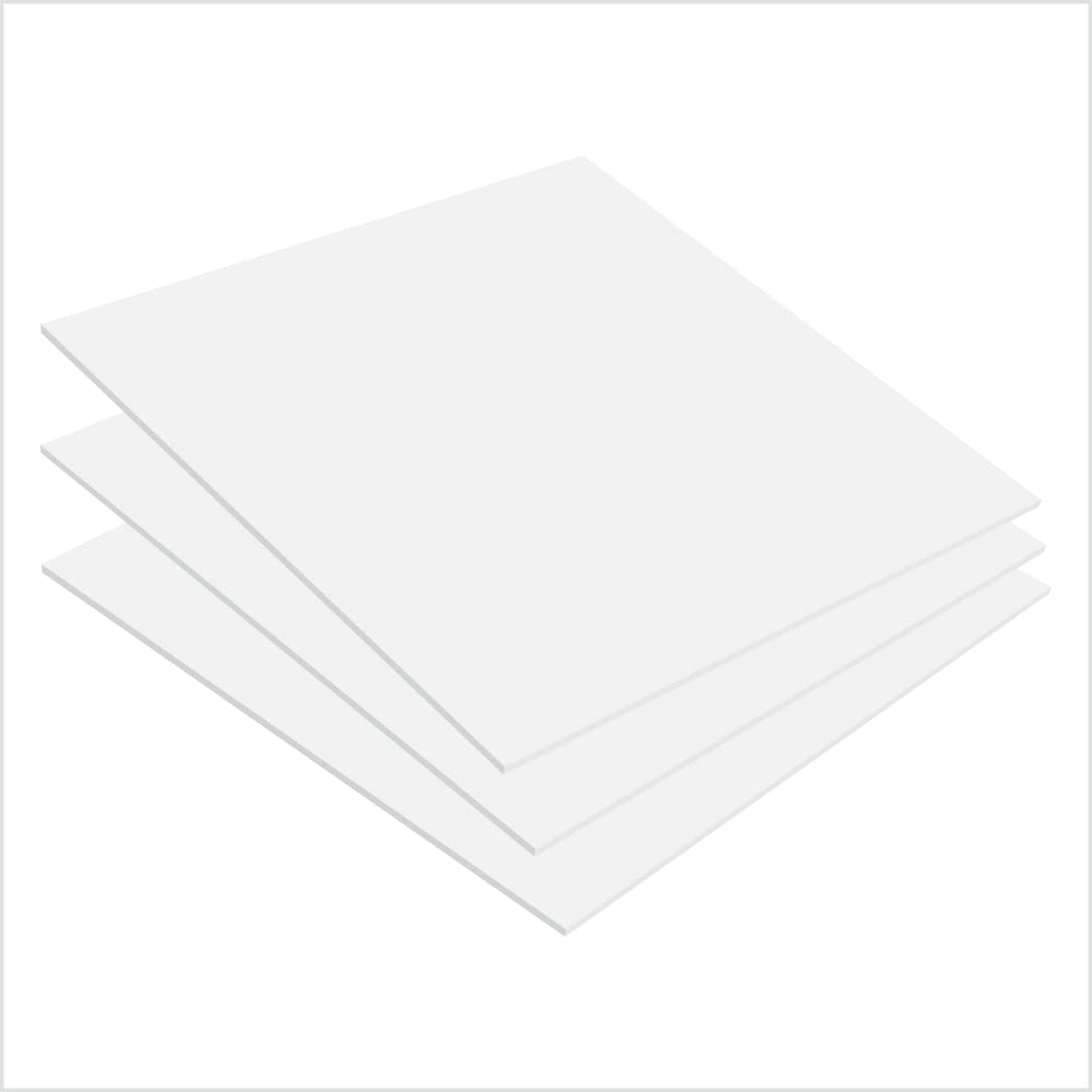 Buy Mega Format Expanded PVC Plastic Sheets 12" X 12" Rigid White