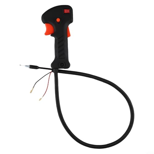 ZYNCUE Interruptor de recortadora, interruptor de mango de recortadora, cable de gatillo del acelerador, para recortadoras de cuerda, cortadores de césped