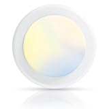 ECOELER 6 Inch LED Disk Lights, Dimmable Flush Mount Light Fixture, 16.5W 1000 Lumens, 5 Color Selectable Recessed Retrofit Ceiling Lights for Kitchen, Porch, Hallway, ETL & FCC