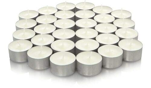 HoitoDeals Unscented 8 Hour Long Burn Time Tea Light Candles
