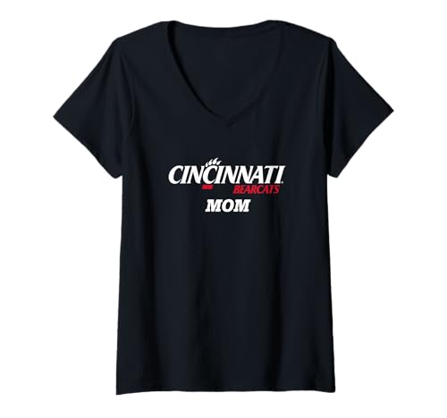 Womens University of Cincinnati Bearcats Mom V-Neck T-Shirt