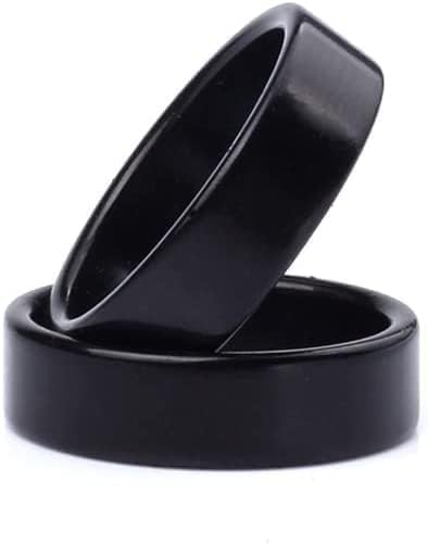 MOMOMAGE Anillo magnético magnético negro fuerte PK con moneda,