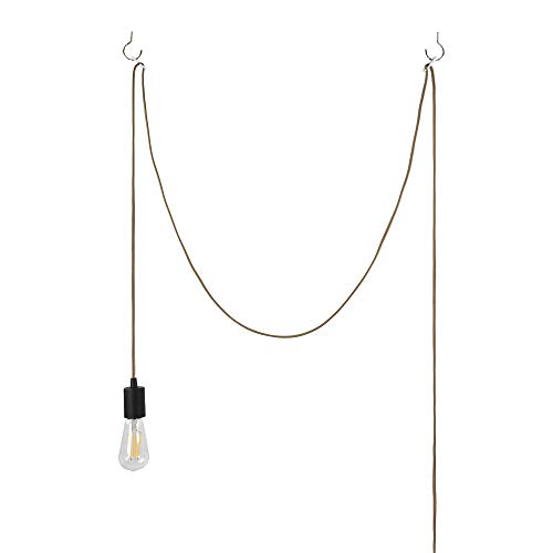 Yaokuem Pendant Lighting, Plug In Hanging Light Kits With On/Off Switch, 15 Feets Cord Kits, Bulb Not Included, 1-Pack #TOP1