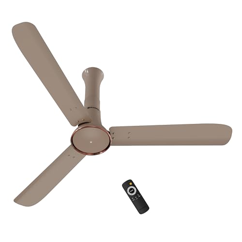 Image of atomberg Studio Ventra 1250mm BLDC Ceiling Fan with Remote Control | BEE 5-Star Rated | Advance Air+ Technology | LED Speed Indicator | Low Noise | 5 Year Warranty | Creme Brule