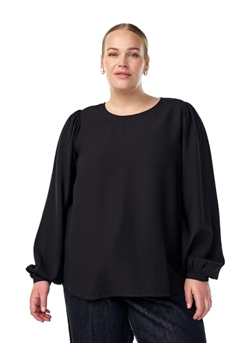 Zizzi Damen Große Größen Bluse Lange Ärmel Viskose Größe Gr XL Black