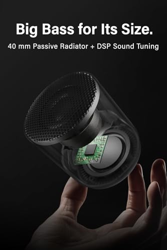 Image of FUNLOGY Portable Mini2 Bluetooth Speaker, Wireless Portable Speaker with Deep Bass, IPX7 Waterproof, TWS Stereo Pairing, Built-in Mic, Small Speaker for Shower, Outdoor, Travel, Blue