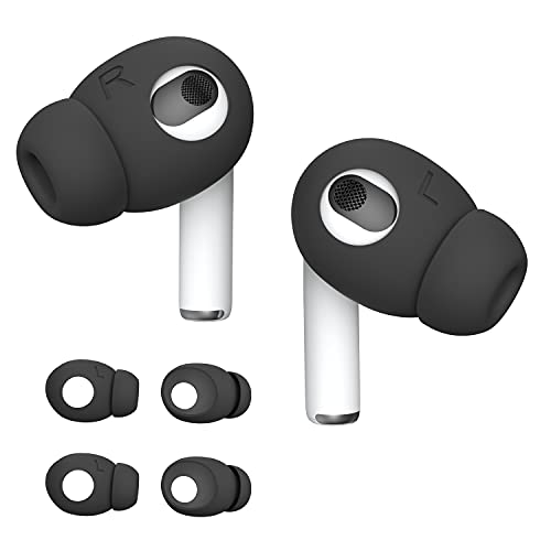 DamonLight 2 pares de capas de fone de ouvido de silicone para AirPods 3 [não serve no estojo de carregamento] [Registro de patente americana] Compatível com Apple AirPods 3 (preto)