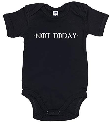 Image is Everything Not Today GOT, Body Unisex para bebé Negro Negro 3-6 Meses