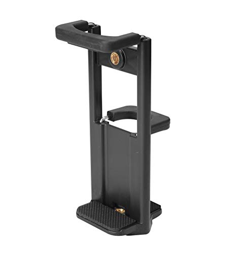 Photron PHMH200 Ipad Holder | Smartphone & Tablet Holder | Mobile Mount Holder & All Types of Tripods (Width for Smart-Phone 58-90mm | Width for Ipad 110-165mm, Black)