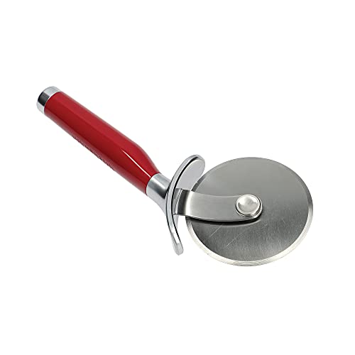 KitchenAid Cortador de Pizza de Acero Inoxidable y Mango Ergonómico, Rojo