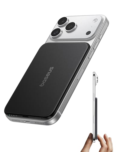 Baseus Picogo Air AM71 0.69cm Ultra Slim 5000mAh Magsafe Powerbank, CCC Zertifizierung Magnetische tragbares Ladegerät mit USB-C… – Ansicht 1