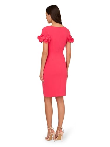 Image of Adrianna Papell Knit Crepe Short Dress