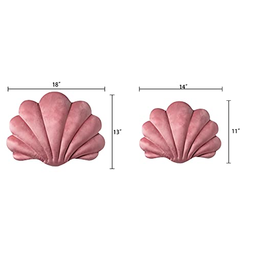 Ashler Home Deco ASHLER HOME DECO-1 3D Throw Pillows Shell Shaped Accent Throw Pillow thumb #5