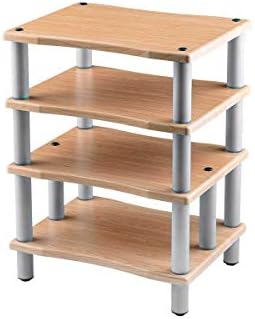 Monolith by Monoprice 4 Tier Audio Stand XL Maple (139166)