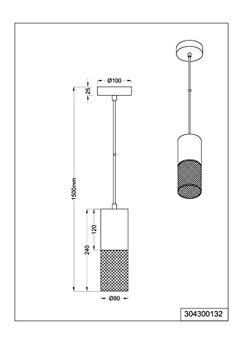 Lámpara de techo de metal mate Tosh Trio Leuchten estilo nórdico 5