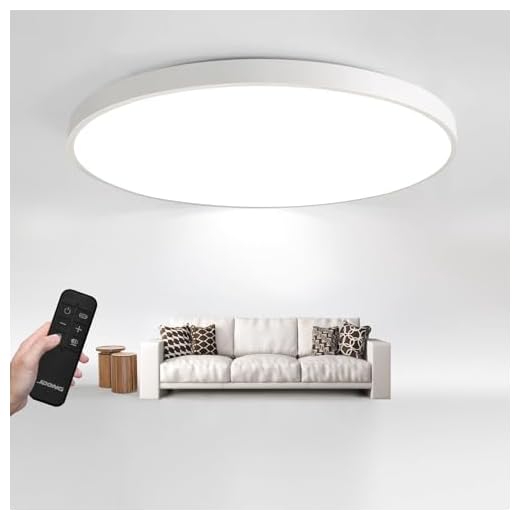 JDONG Led Deckenleuchte Dimmbar 90W Rund Flach Deckenlampe mit Fernbedienung 3000K-6000K Wohnzimmerlampe Modern ultradünn Leuchte für Wohnzimmer, Schlafzimmer Esszimmer Büro Ø78*5CM