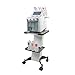 BRÜUN Beauty Trolley Salon Rolling Cart – A White Color Moveable Esthetician Machine Cart with Additional Tray, Wheels, and Stand – Mobile cart of Aluminum Alloy for Spa and Salon