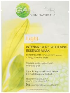 Garnier Skin Naturals Light Intensive 3 In 1 Whiteing Essence Mask To skin 19 ml X 4pcs