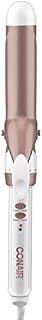 Conair Double Ceramic Curling Iron, 1.25 Inch curling Iron, White/Rose Gold