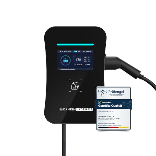 DAHEIM LADEN.DE Smart PRO+ Wallbox 11kW, mit 7,5m Ladekabel, mit...