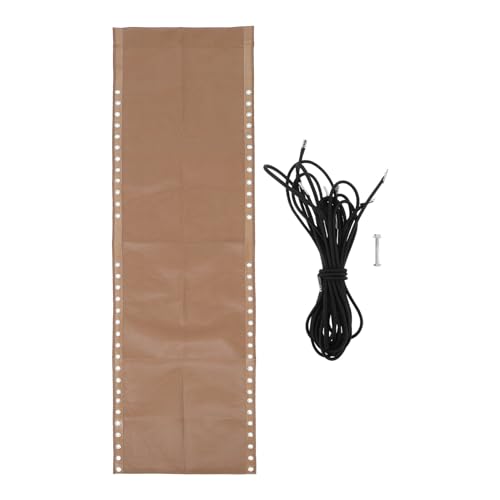 GRADENEVE Tela de Repuesto 63x17 Pulgadas para Silla de Patio Plegable Color Marrón con Cuerdas de Nailon y Tornillo, Resistente al Agua y Transpirable, Accesorio para Muebles