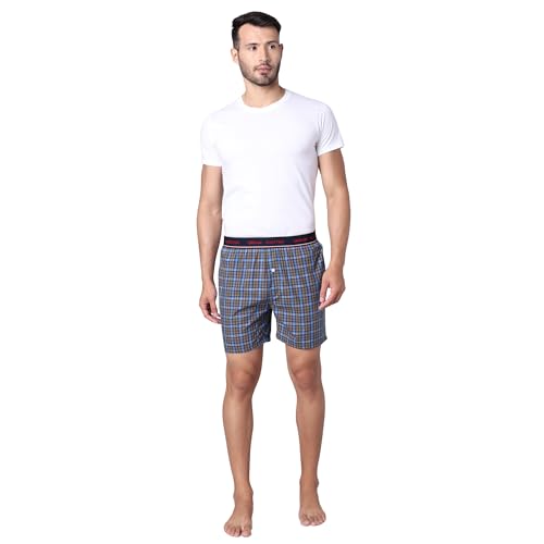 Image of Urban Scottish Men's Boxer | 100% Cotton | Regular Fit, Mid-Rise | Printed, Outer Elastic