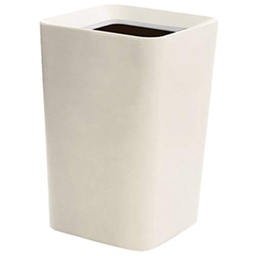 N/D Basurero de Cocina Doble Capa de Basura de plástico Puede Almacenamiento Cubo nórdica Creativo Cesta de Papel Usado Recipiente de plástico Cesta Botes de Basura/Basurero Reciclaje (tamaño : A)