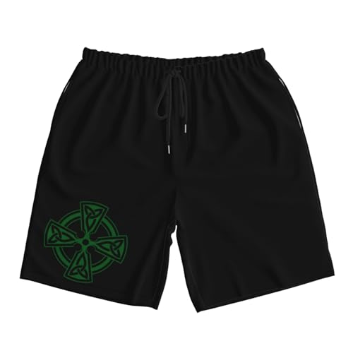 Celtic Cross Knot Irish Shield Warrior Mens Swim Trunks Quick Dry Board Shorts 7