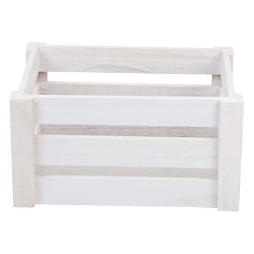 LIFKICH Caja de Almacenamiento Decorativa de Madera Sintética en Color Claro para Escritorio y Hogar, Fácil de Mover y Ahorra Espacio, Adecuado para Dormitorio