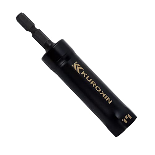 KUROKIN 首振りレースウェイソケット 6角 17mm 506-17K-BG 黒金 フジ矢