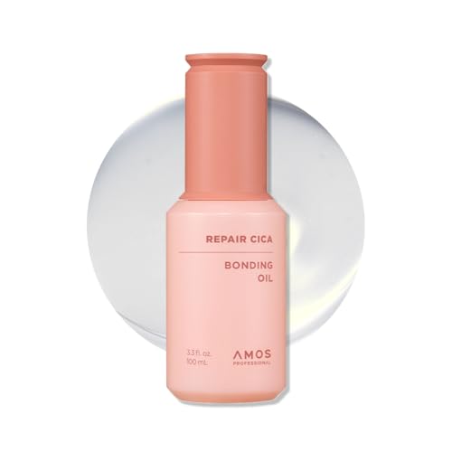AMOS PROFESSIONAL Repair Cica Bonding Hair Oil l With Cica Protein for Split Ends & Breakage, Deep Nourishing & Shine Boost l Bonding Technology, 3.3 fl. oz.
