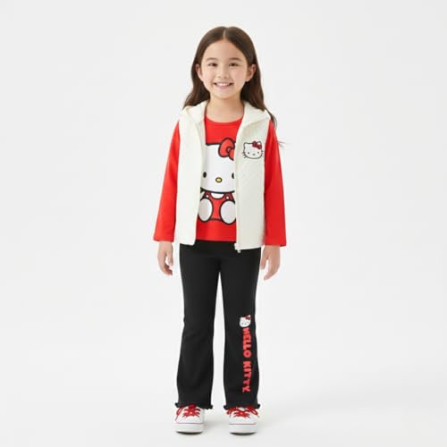 Conjunto infantil de Hello Kitty con capucha de orejitas para regalar alegría 5