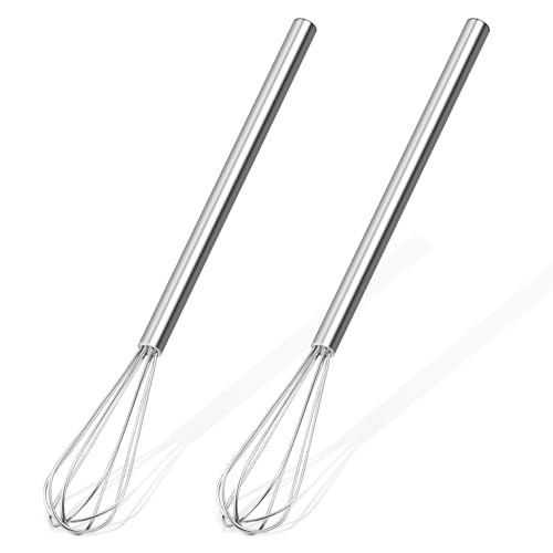 Mini Whisk, Stainless Steel Mixer,Coffee and Cocktail Stirrer 2(Pieces)