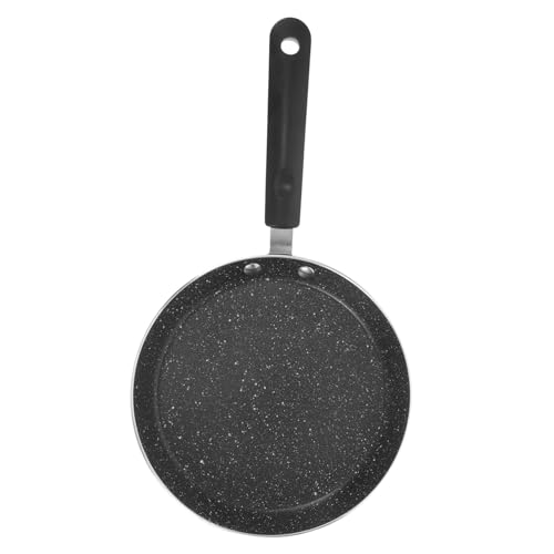 Ipetboom 1 Pieza Sartén para Pancakes Antiadherente de Aluminio Mango Resistente para Cocinar Tortillas y Omelettes Compatible con Inducción y de Limpiar