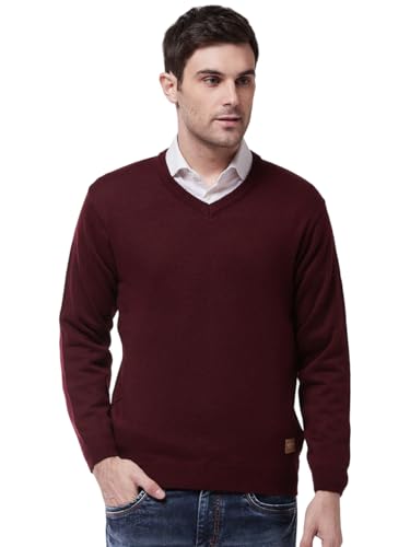 Image of Pivl Men's Winter V Neck Solid Sweaters ||Winterwear||