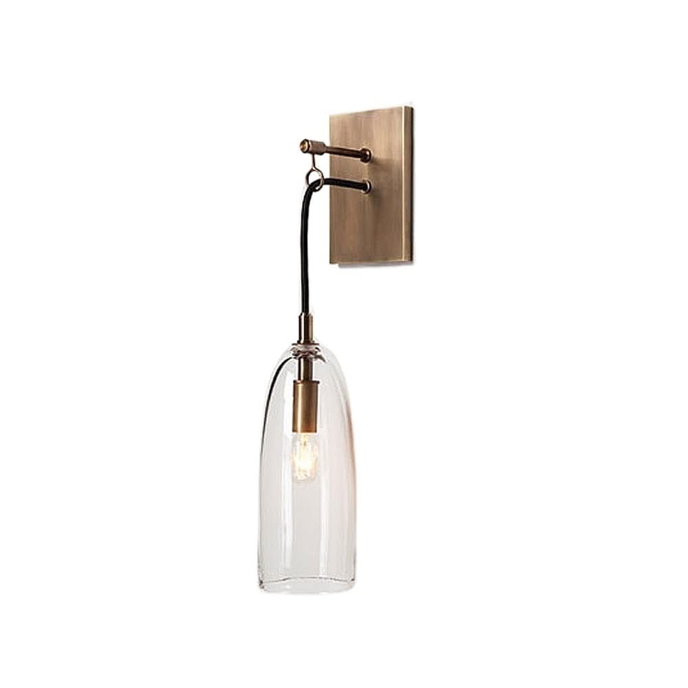 OZBMA Wall Mounted Light Bar Balcony Edison E14 Copper Living Room House Bedroom Reading Lamp Indoor Simplicity European Security Sconce Aisle Loft Lantern for Home