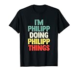 Philipp personalisierte T-Shirts, Name Philipp Tee Geburtstagsgeschenk, Philipp T-Shirt, personalisiertes Shirt, Hemden Frauen, Philipp personalisiertes T-Shirt für Frauen, personalisierte Geschenke, Philipp Damen-T-Shirts, Philipp Geschenke