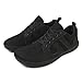 Mens Breathable Running Shoes Mesh Lightweight Wide Toe Box Walking Shoes Comfortable Sneakers Zero Drop Minimalist Trail Soft SoleLow Top Sneakers 2026 Fashion Black