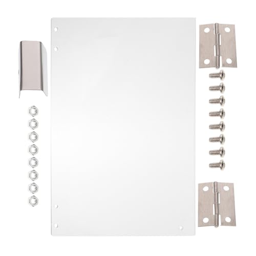 PACKOVE Protector de Máquina de Palomitas de Maíz Panel de Pvc Grueso, Puerta Lateral 36.3x21.5 Cm, Accesorio Transparente Resistente para Electrodomésticos de Cocina Comercial