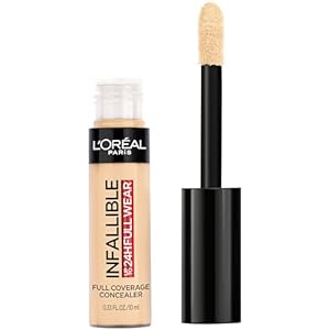 L’Oreal Paris Makeup Infallible Full Wear Waterproof Matte Concealer, Full Coverage, Cashmere, 0.33 fl. oz.