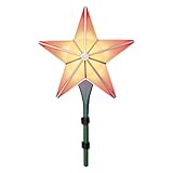 BlissLights Shining Star Christmas Tree Topper - Multicolored LED Lighted Decoration, Indoor Holiday
