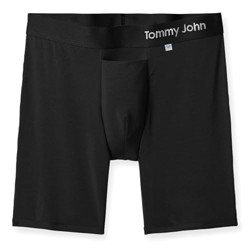 Tommy John Men’s Underwear – Cool Cotton Hammock Pouch Boxer Brief with Longer 8