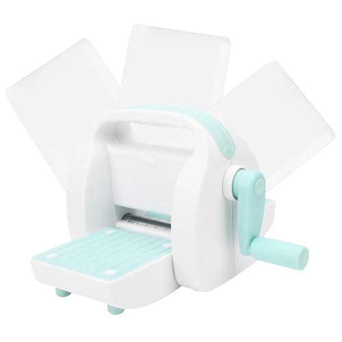 Image of MOUMOUTEN Embossing Paper Machine, Hand Embossing Machine, Mini Manual Die Cutting Embossing Machine for DIY, Die Cutting Machine for Crafting Cardmaking Scrapbooking