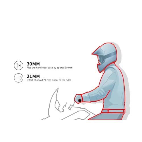 Rehausseur guidon Tenere 700 solution posture droite argent - 3