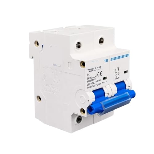 Disjoncteur bipolaire 1000V 100A courbe C protection circuit continu photovoltaïque