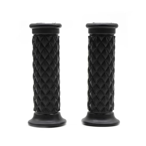 Poignées guidon moto antidérapantes absorption des vibrations en caoutchouc noir