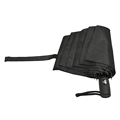 Ram® Folding Travel Umbrella, Automatic Open & Close Ergonomic Handle, Golf Umbrella 10 Ribs Brolly Portable Slim Strong Lightweight Umbrella,