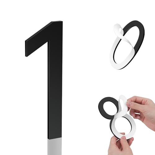 Image of 6 Inch House Numbers, Self-adhesive for Outside Mailbox House Number (1)