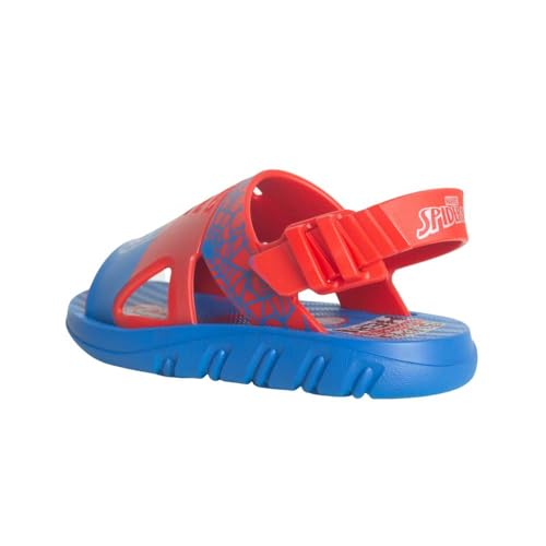 Sandália Marvel Hero Case, Grendene Kids, Meninos, Azul/Vermelho, 29/30