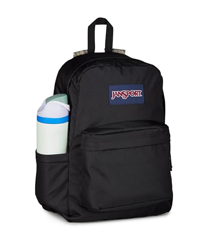 Image of JanSport SuperBreak Plus Backpack with Padded 15-inch Laptop Sleeve and Integrated Bottle Pocket - Spacious and Durable Daypack for Work and Travel, Bogcore Camo Con Black /Brown /Lt Brn /Dk G